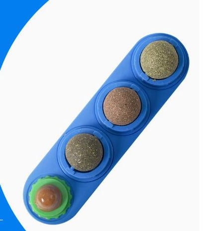 Premium Silvervine Play Balls - 4 Pack Natural Interactive Toy for Cats